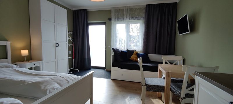 Studio Nest: Studio, Schlafzimmer, Aufenthaltsraum, Küchenzeile, Essbereich, Alternative Schlafmöglichkeit, Sitzmöglichkeit