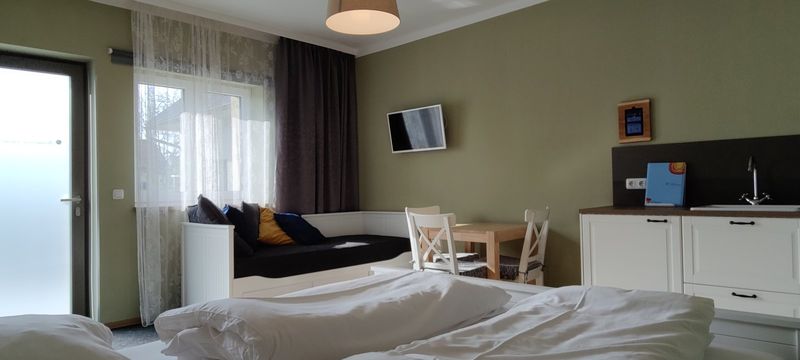 Studio Nest: Studio, Schlafzimmer, Aufenthaltsraum, Küchenzeile, Essbereich, Alternative Schlafmöglichkeit, Sitzmöglichkeit
